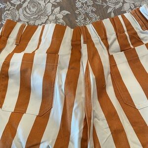 Striped Orange and White Pants